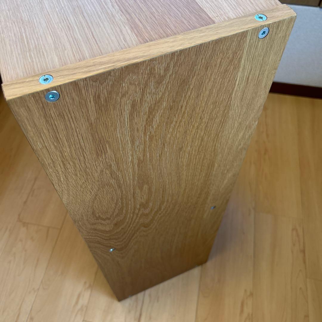 無印良品スタッキングシェルフ ワイド2段 オーク材 棚