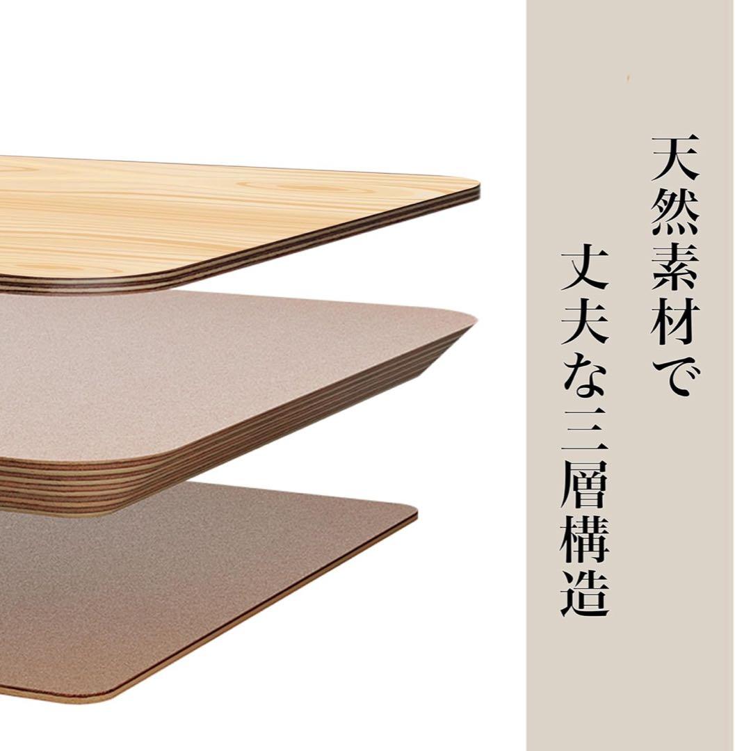 amesoba 木製 デスクシェルフ モニター台 ホワイトオーク + ホワイト