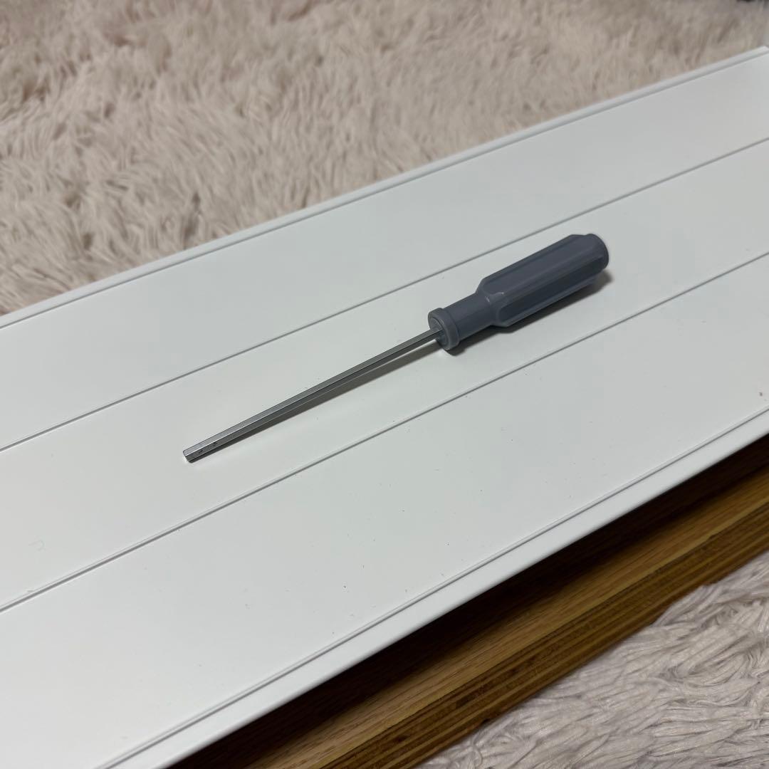 amesoba 木製 デスクシェルフ モニター台 ホワイトオーク + ホワイト