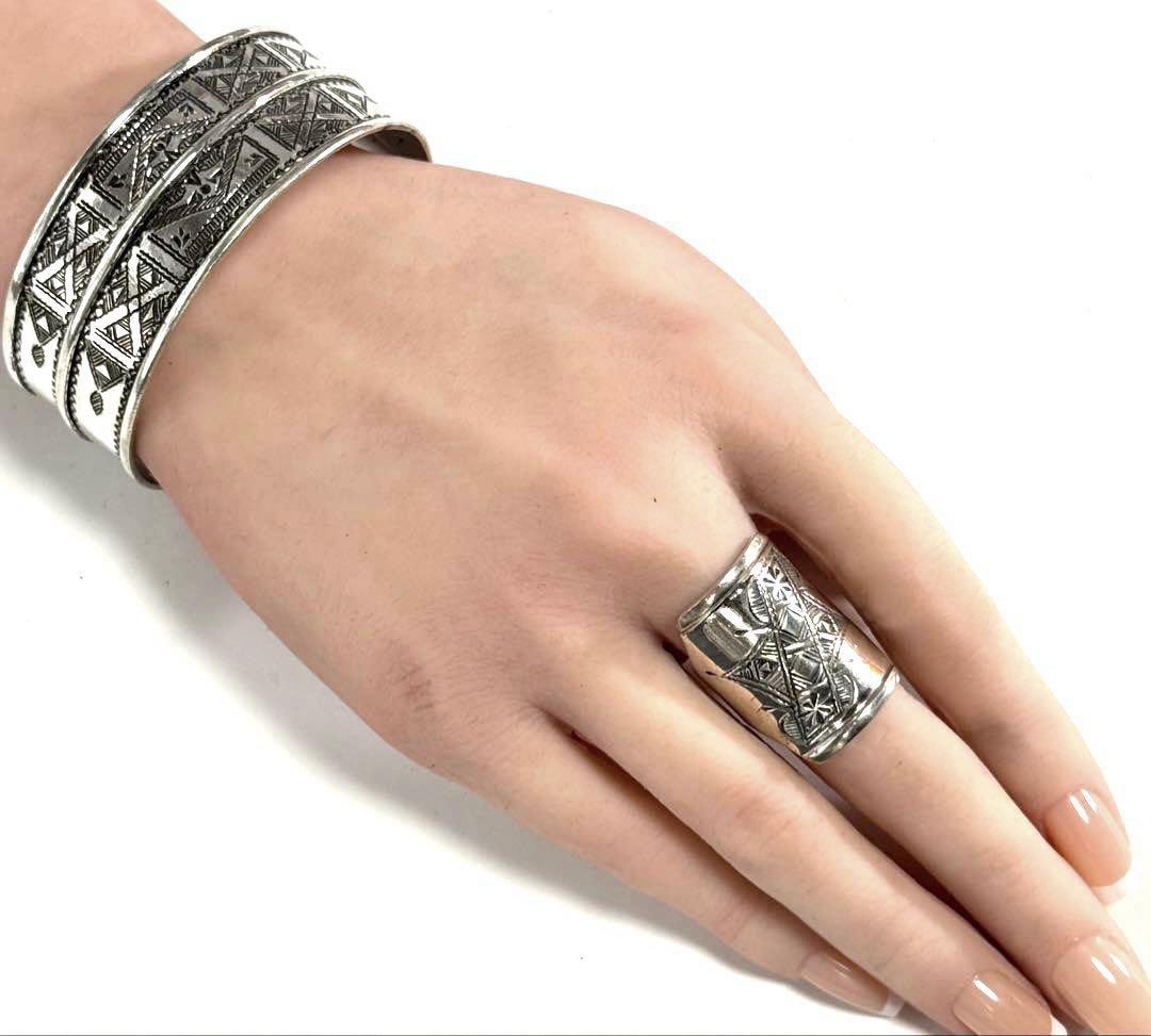 トゥアレグ族　ハンドメイド　さシルバーリング