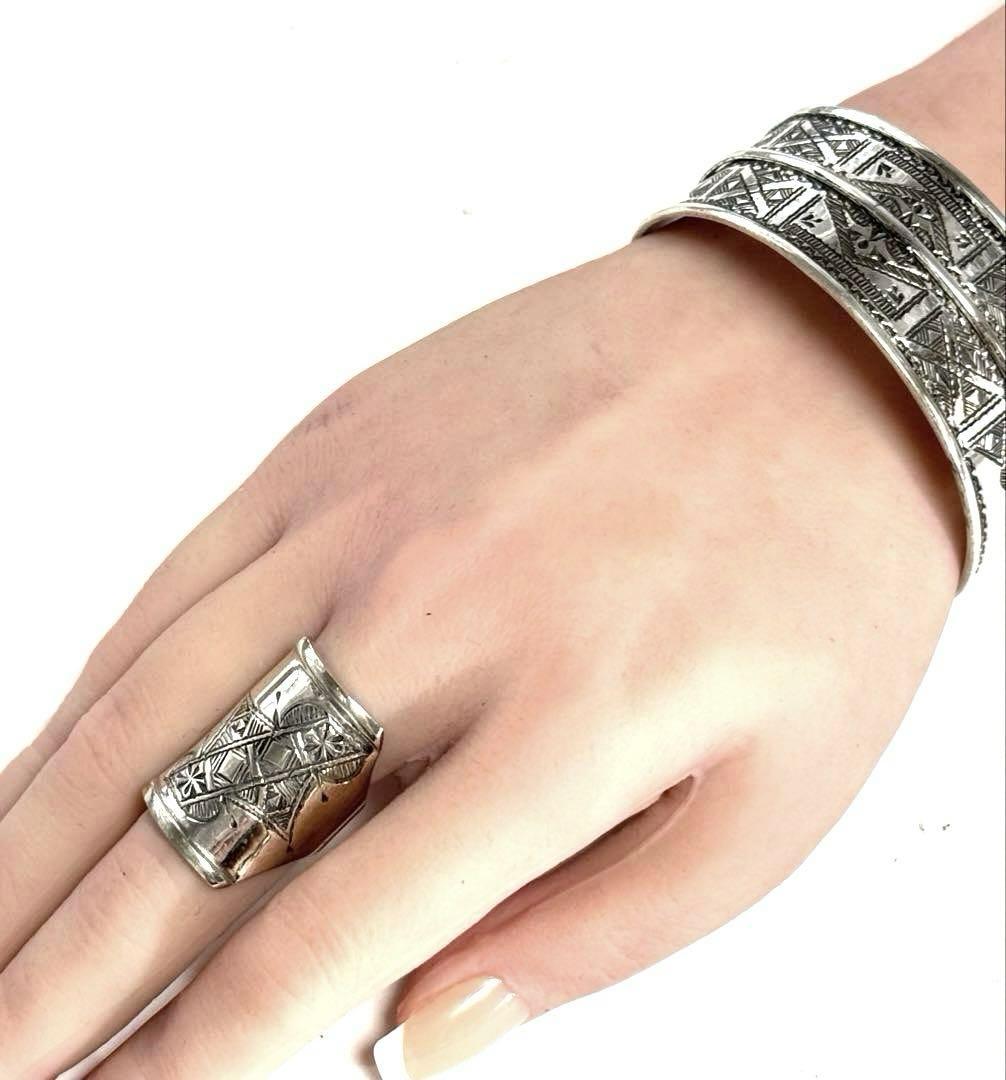 トゥアレグ族　ハンドメイド　さシルバーリング