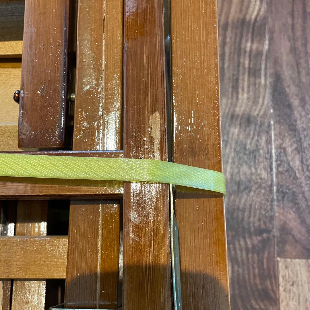 折りたたみ式 竹製ロッキングチェア 5段階調整 耐荷重200kg 新品