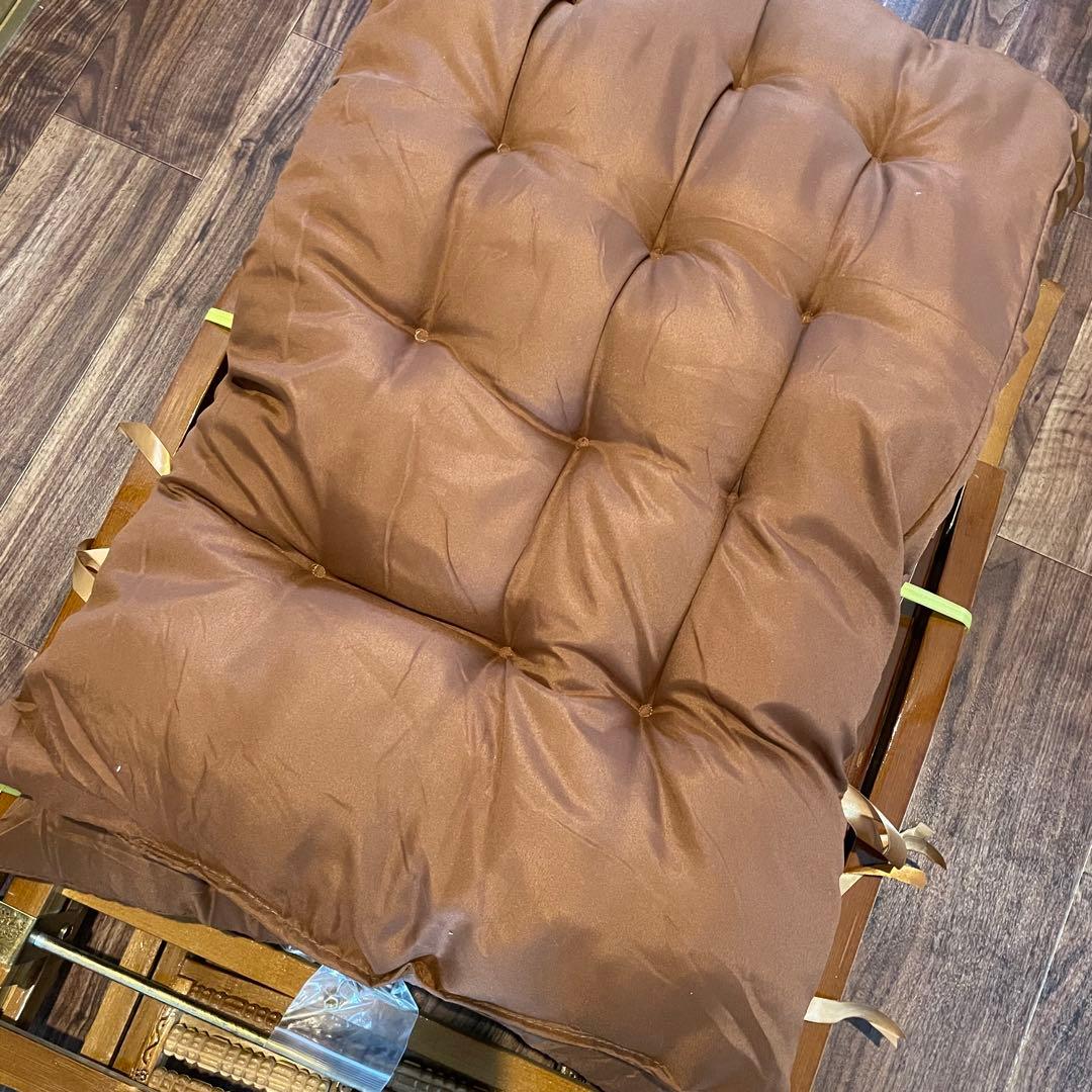 折りたたみ式 竹製ロッキングチェア 5段階調整 耐荷重200kg 新品