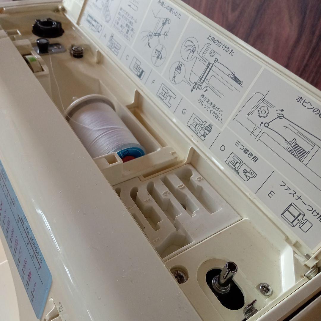 ジャノメミシン本体　分解整備済み　フットコントローラー付き