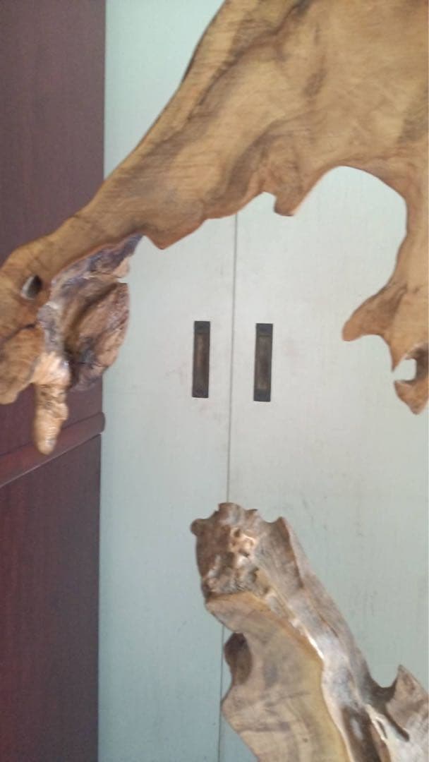 木彫り 不動明王 衝立木彫り