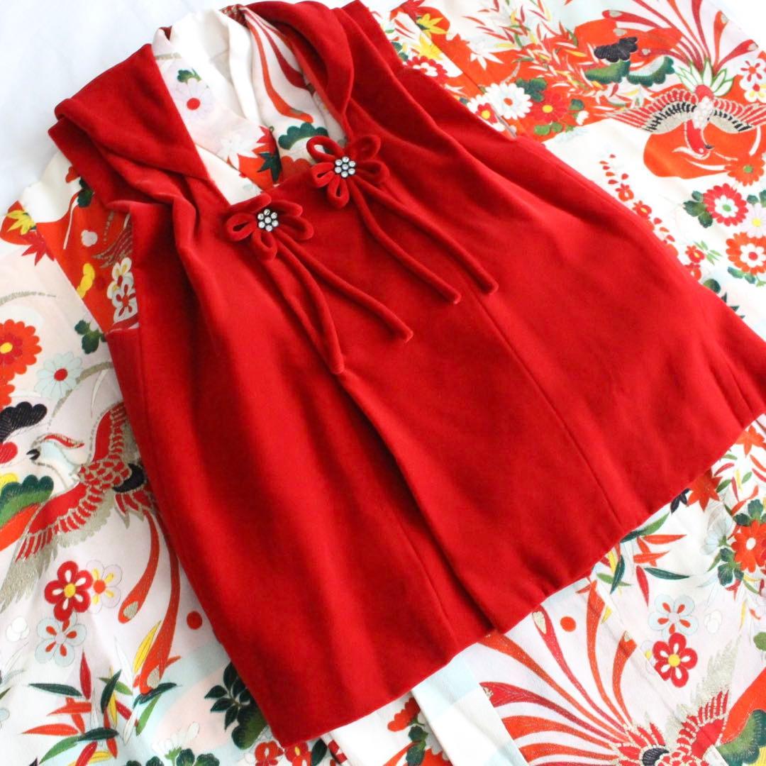 七五三 3歳〜5歳 女の子 子供 アンティーク 着物 被布 セット