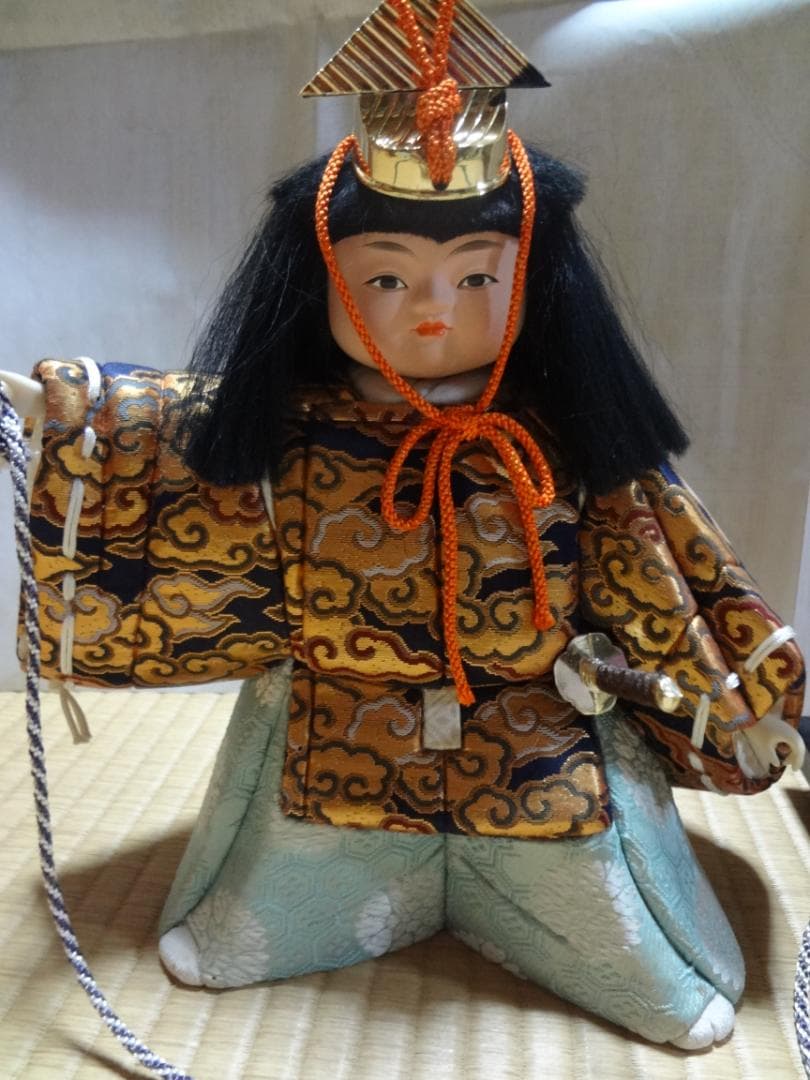 五月人形　木目込み人形　真多呂人形　兜曳　京都　上賀茂神社