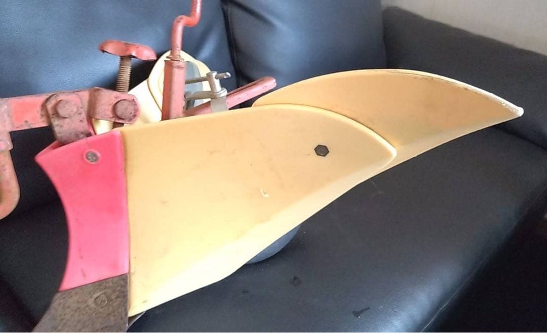 黄色の培土機（2枚羽付き・長さ調節可）③