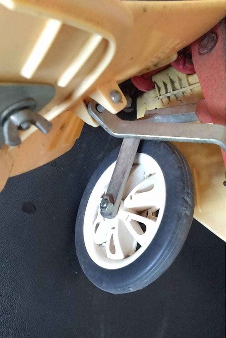 黄色の培土機（2枚羽付き・長さ調節可）③