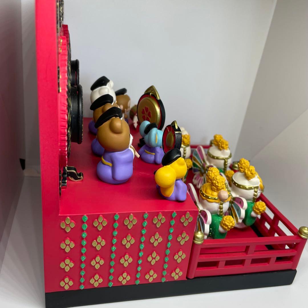 【希少レア】2001 レトロ サンリオ 雅楽飾り キティ 雛壇 置物