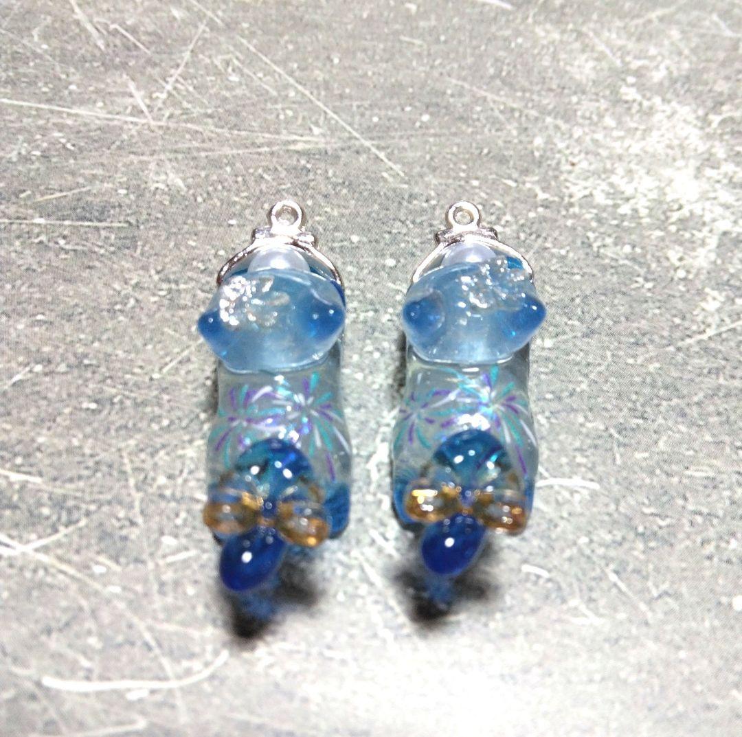 おまとめ中　　　　　　ジャンピング猫　　花火柄