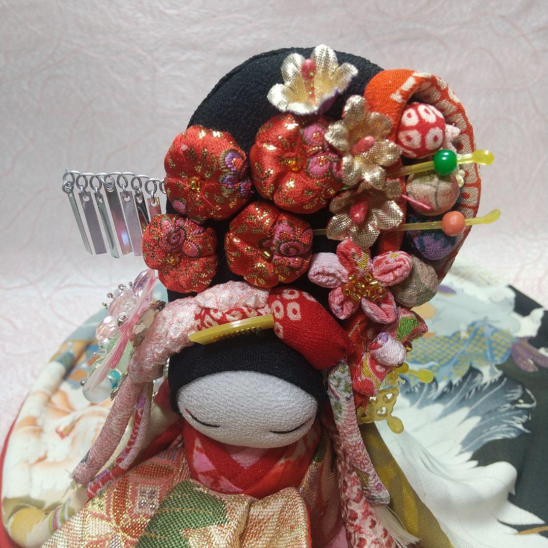 ちりめん細工 花魁 古布