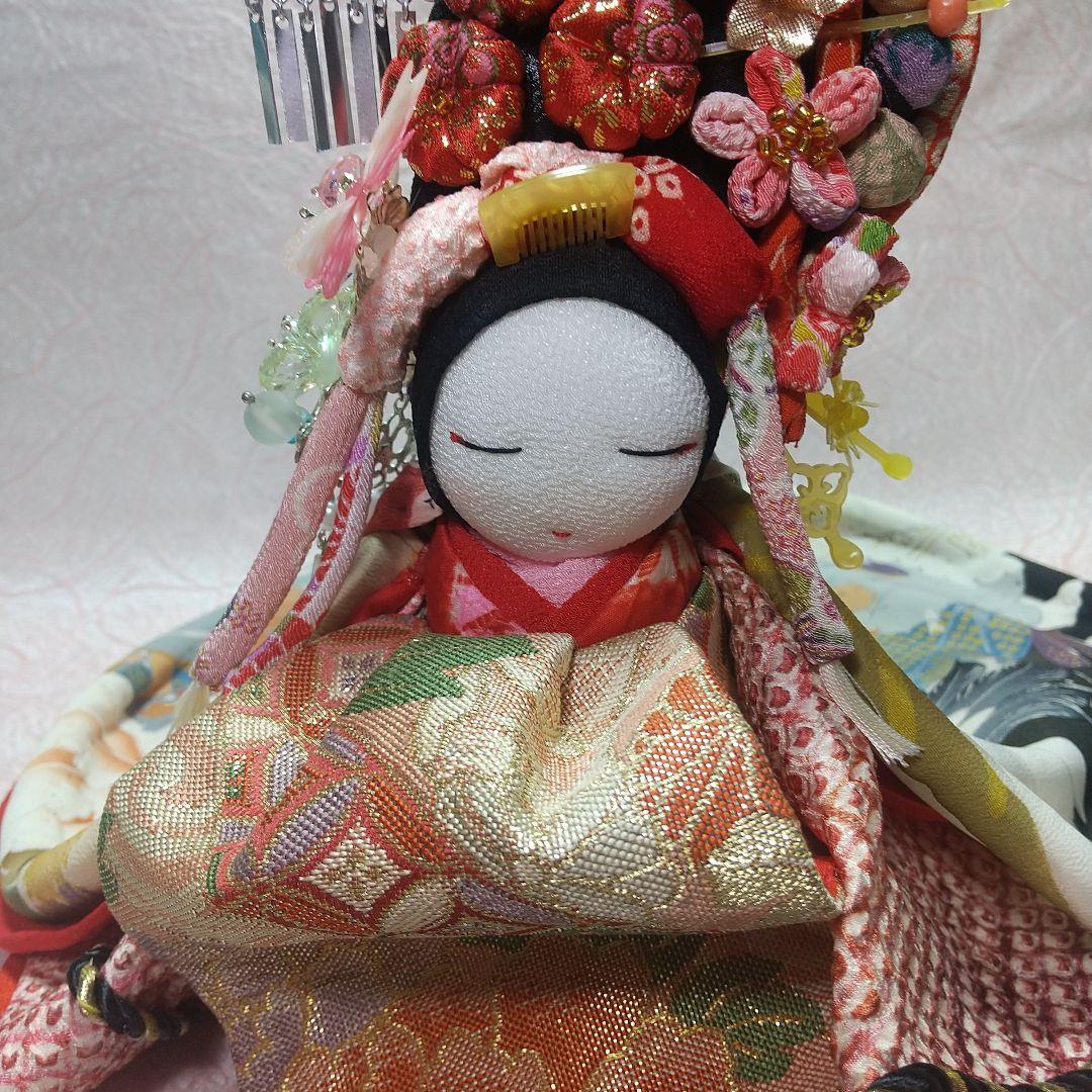 ちりめん細工 花魁 古布