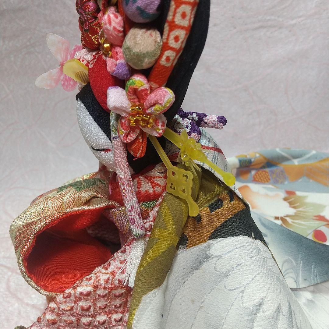 ちりめん細工 花魁 古布