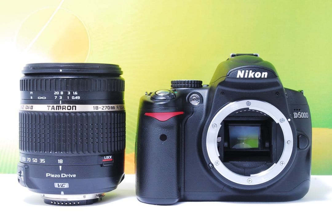 手ぶれ補正 Nikon D5000 TAMRON 18-270mm 望遠も撮れる