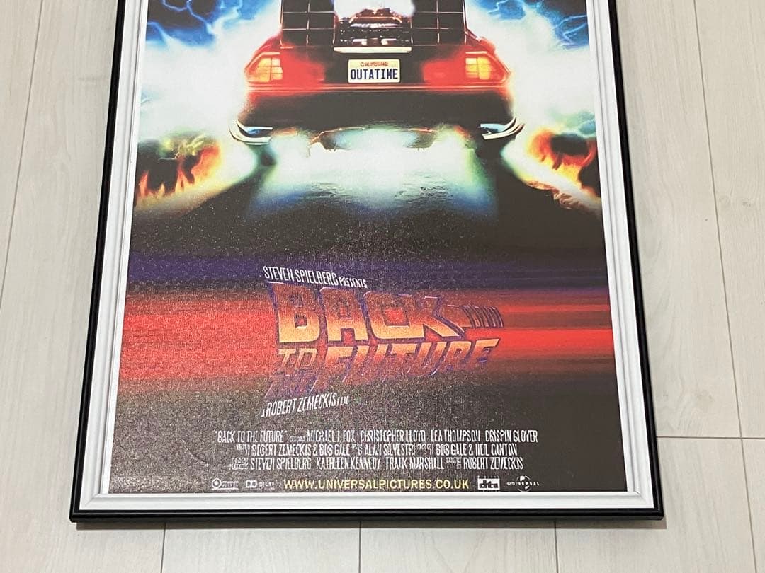 【額縁付き】 A2 映画 ポスター バックトゥザフューチャー デロリアン3