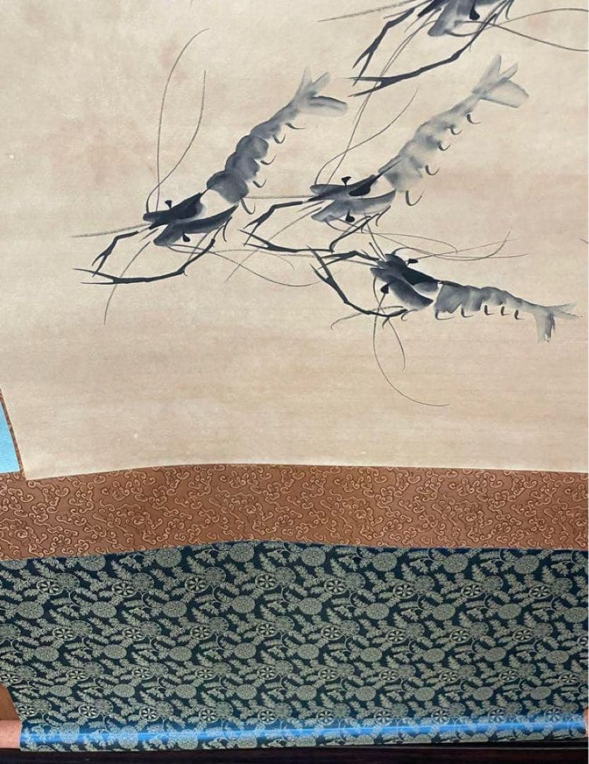 中国美術品・中国名家書画・海老水墨画・掛け軸・書道・屏風・大型書画掛軸