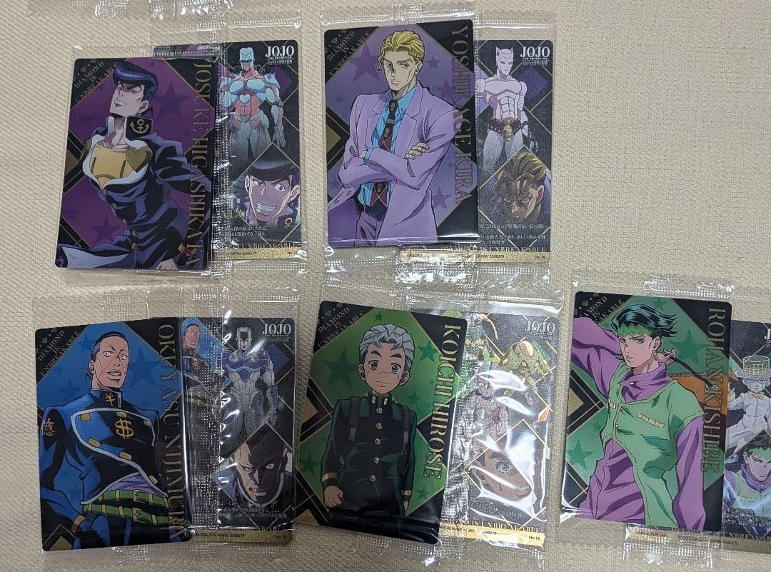 【未開封】ジョジョの奇妙な冒険 1〜5部　ウエハースカード　コンプリート2セット