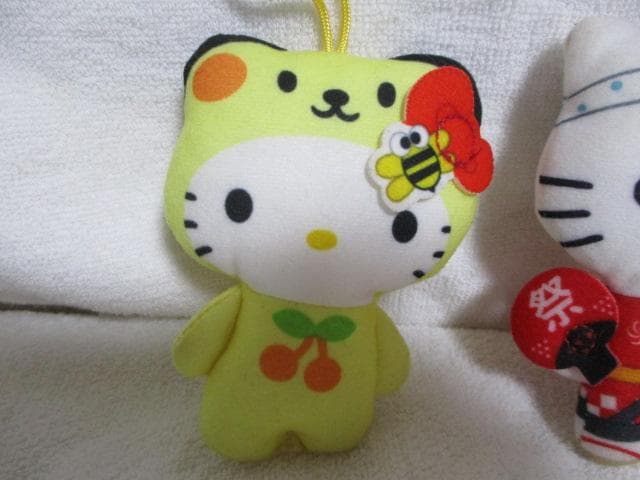 キティ　ストラップ 8点 マクドナルドハッピーセット 2000年 テニス/シェフ