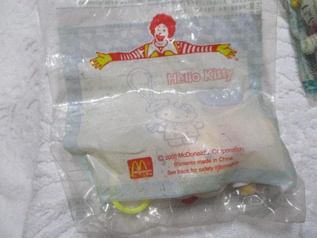 キティ　ストラップ 8点 マクドナルドハッピーセット 2000年 テニス/シェフ