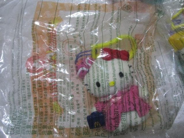 キティ　ストラップ 8点 マクドナルドハッピーセット 2000年 テニス/シェフ