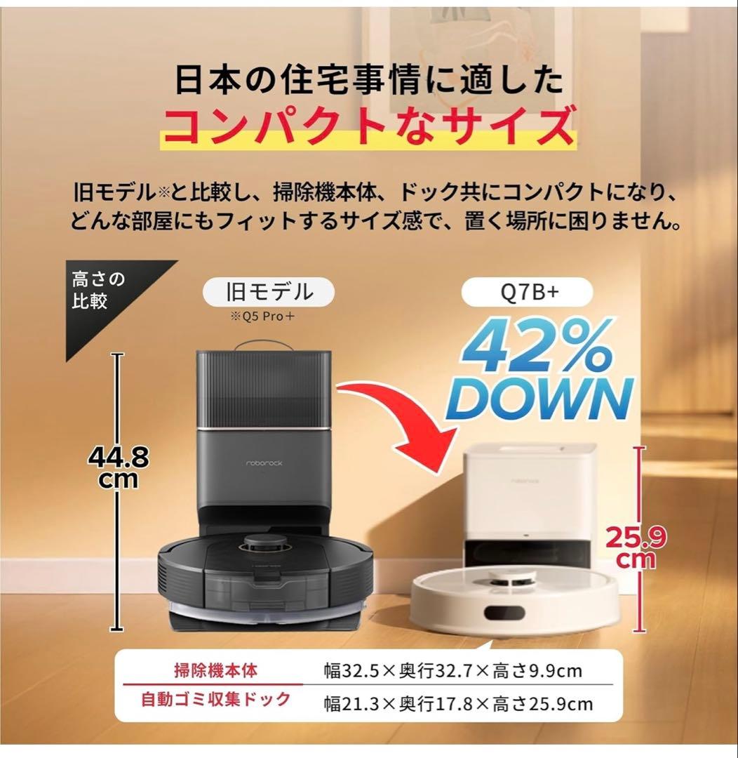 roborock Q7B+ ホワイト ロボロック ロボット掃除機