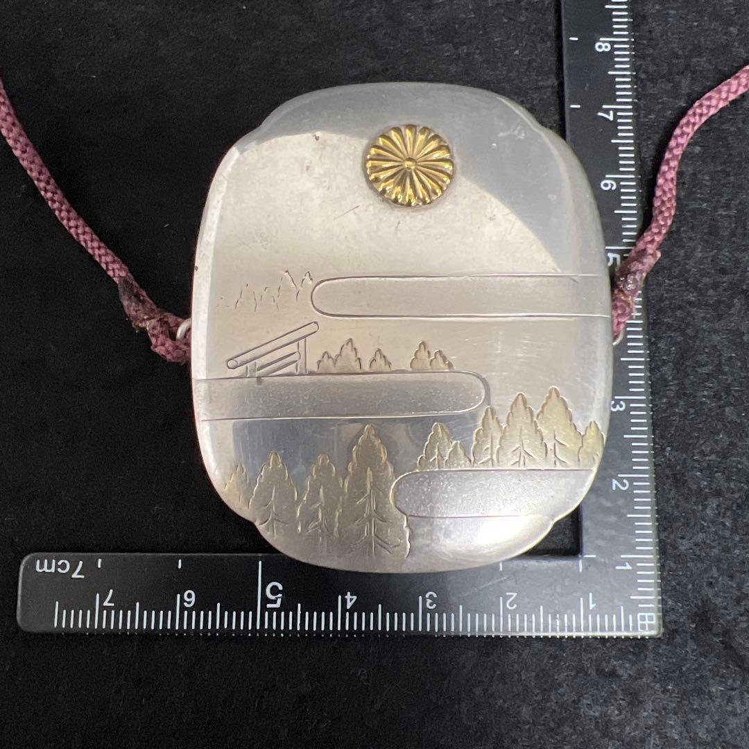 三越純銀　菊紋天皇家御賜品ボンボニエール　71.5g 東Y8-0318☆1F