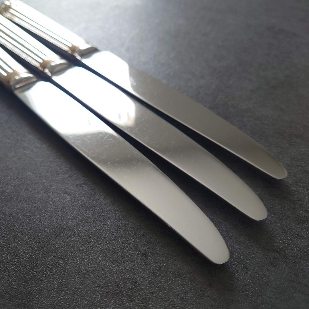 格安 希少 クリストフル アリアゴールドリング テーブルナイフ 3点