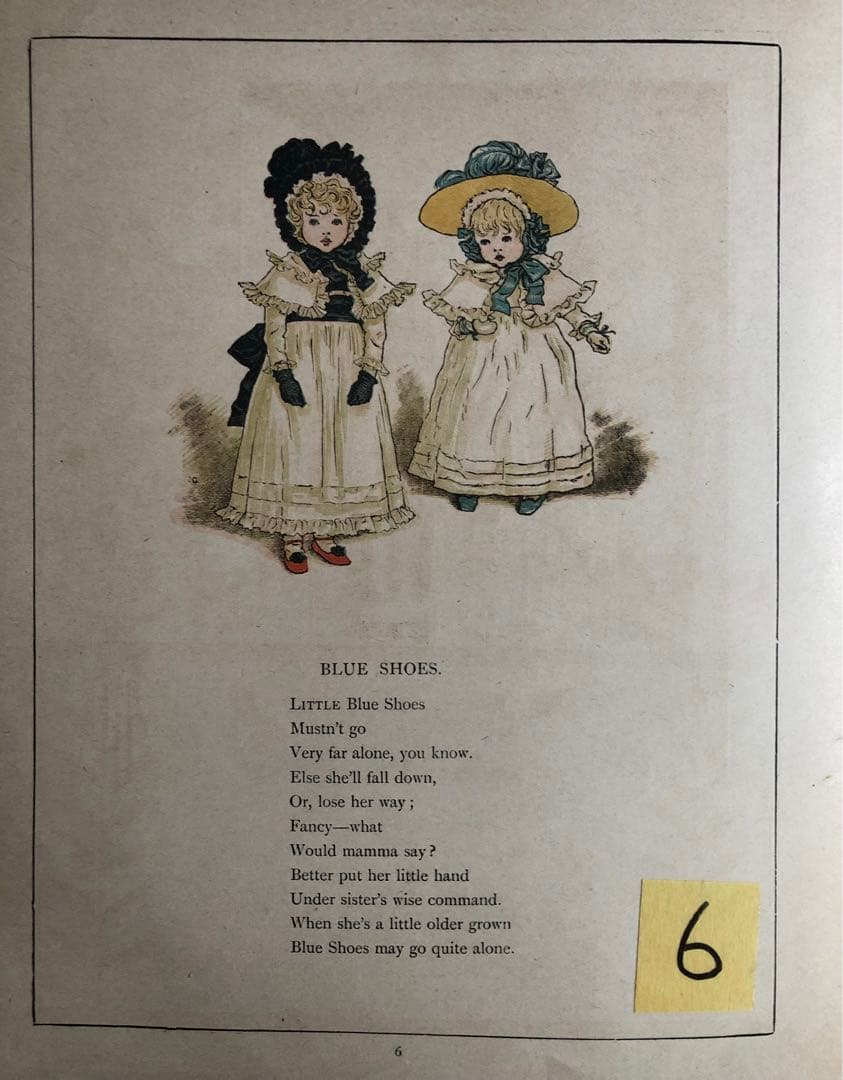 1885年に出版された ケイト・グリーナウェイの 多色版画で製作された絵本