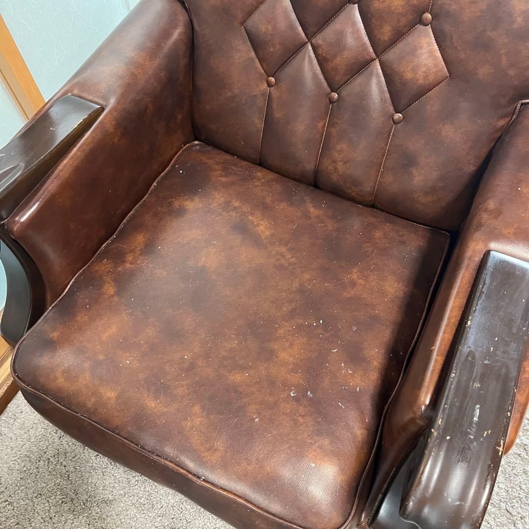 9/10まで！　高級　1人がけ　ソファー　アームレストあり