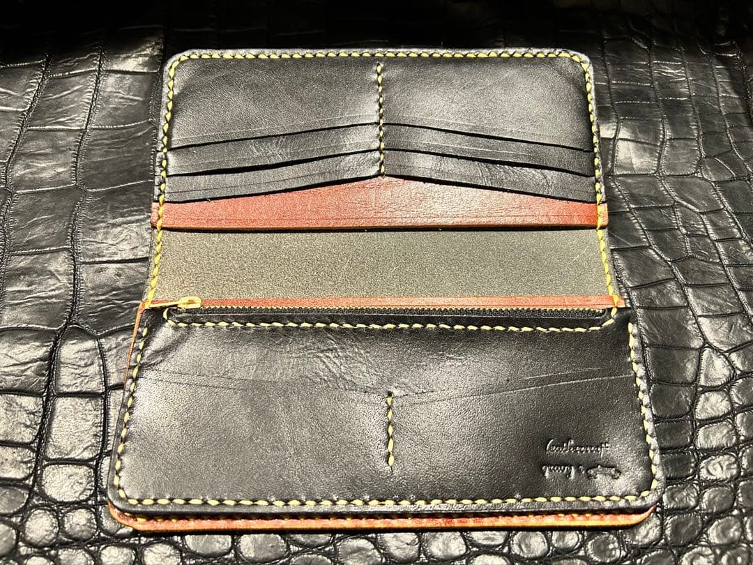 Gravy Leather スモール クロコダイル 長財布 本革 オイルレザー