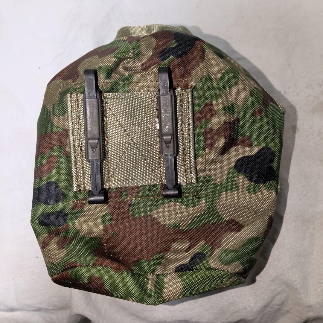 陸上迷彩　水筒覆　キャンティーン　実物刻印　デッドストック　Qマーク