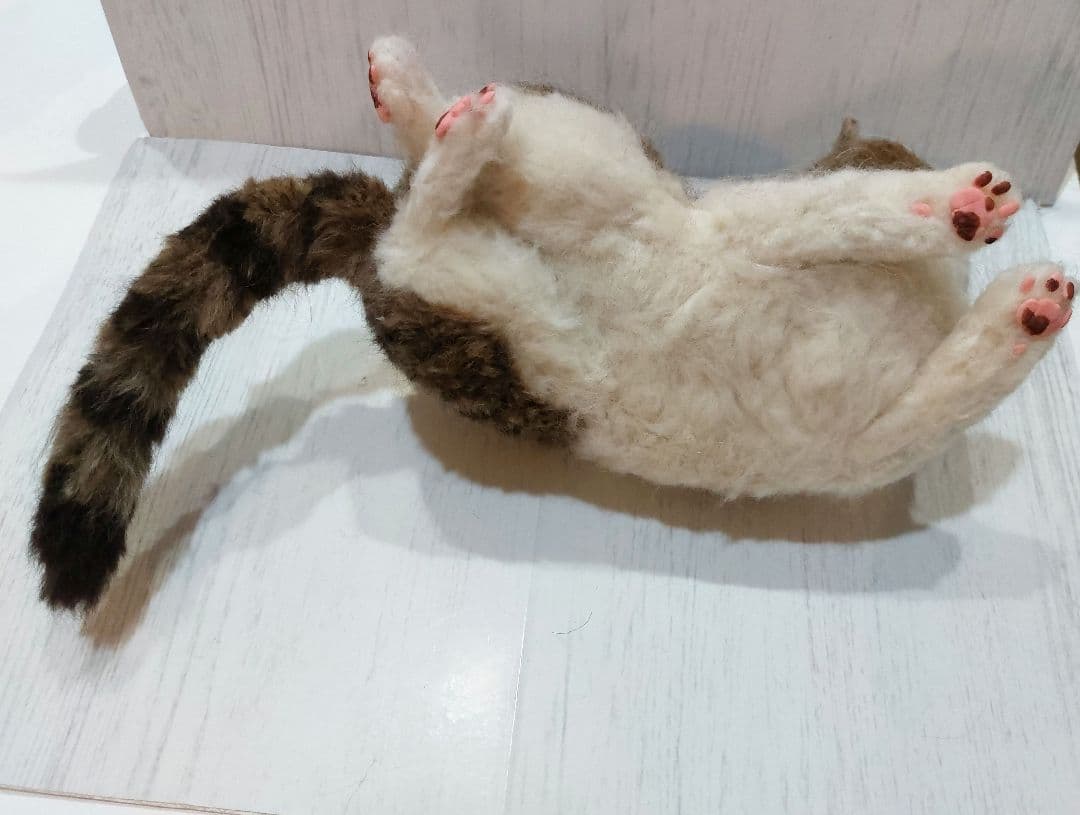 羊毛フェルト　猫　(エキゾチックショートヘア)