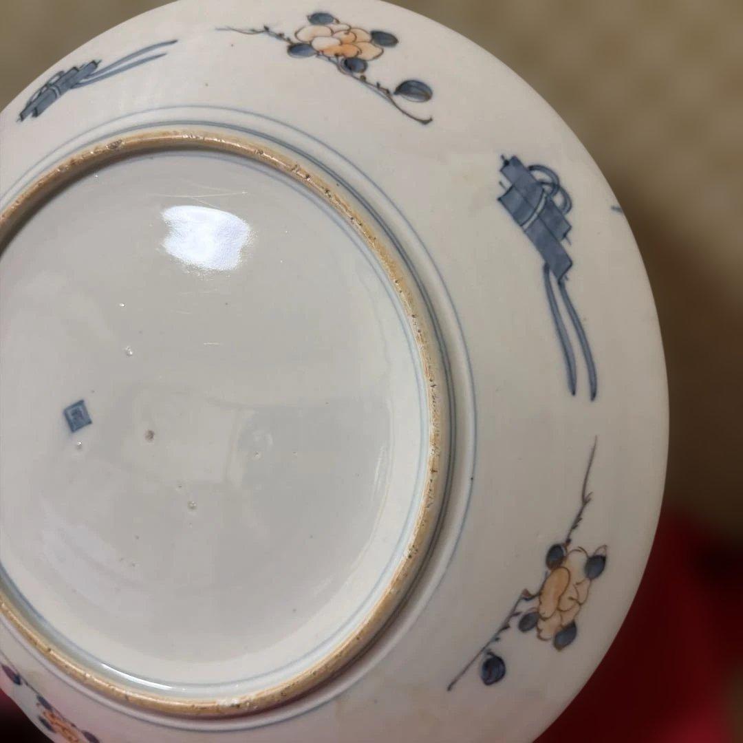 古伊万里　色絵大皿　飾り皿　約40cm