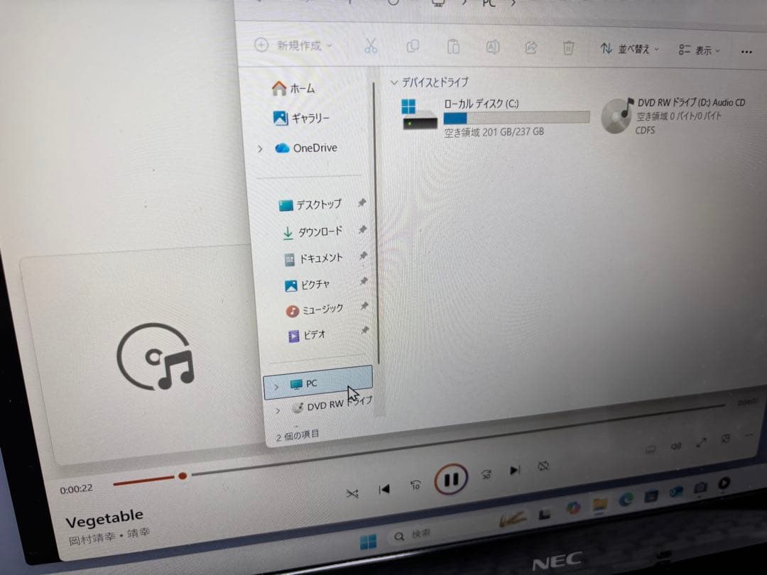 LAVIE PC-NS350CAW-Y 使用3600時間 SSD256GB