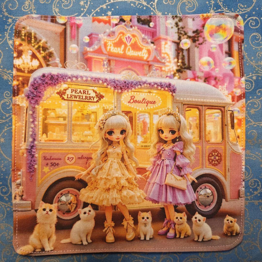 ちっちざる　ハンカチワンコさん柄　17枚