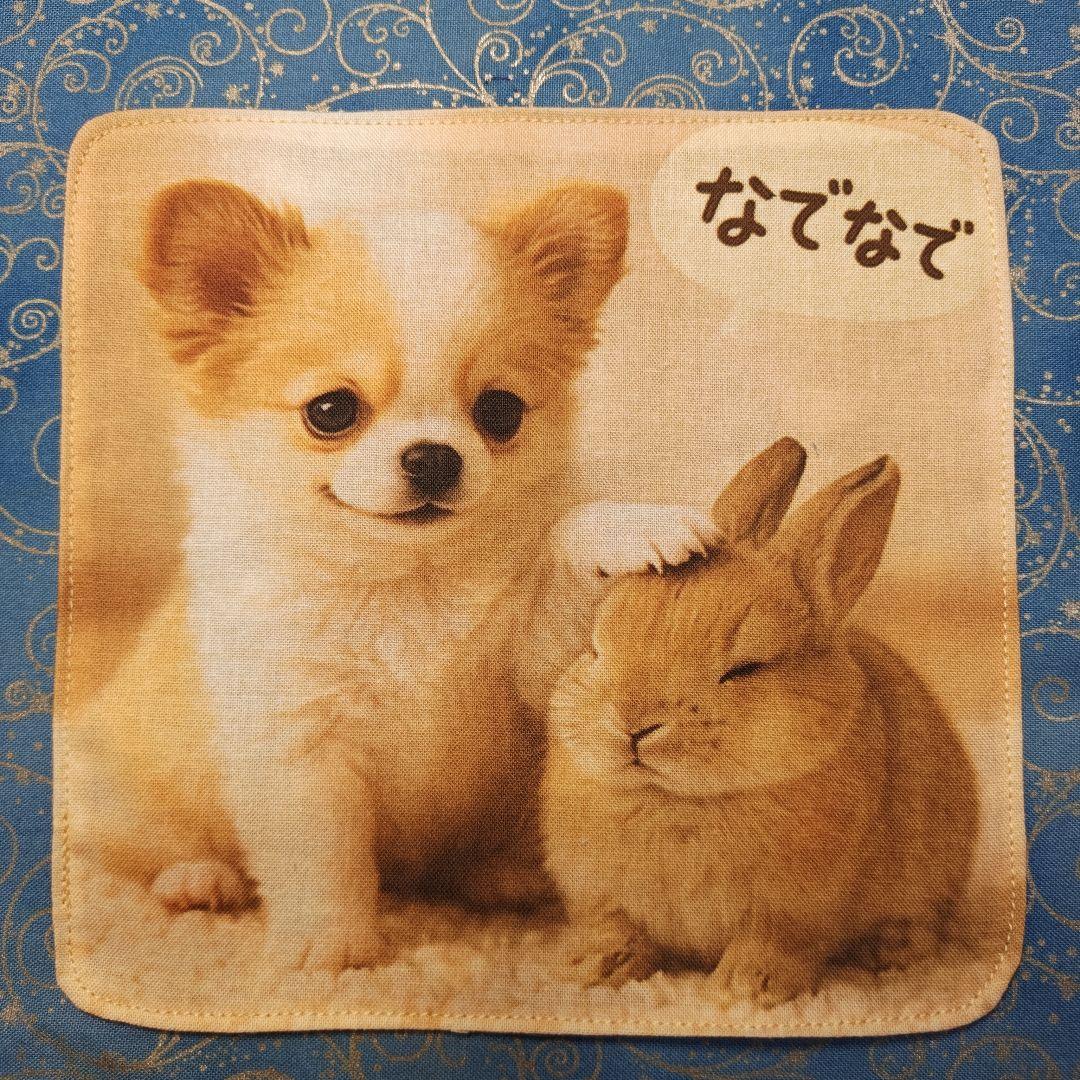 ちっちざる　ハンカチワンコさん柄　17枚