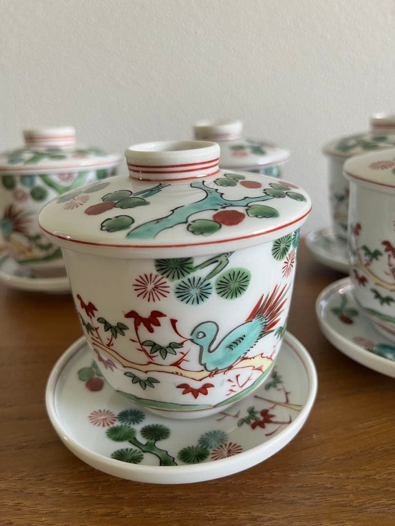 源右衛門窯　茶碗蒸し　小皿　五客