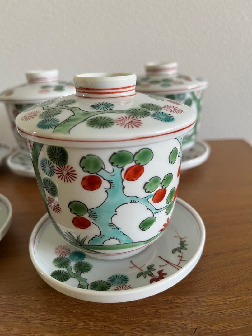源右衛門窯　茶碗蒸し　小皿　五客