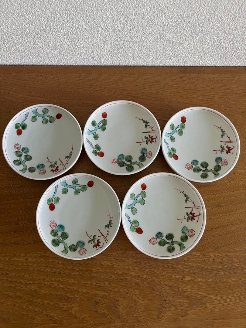 源右衛門窯　茶碗蒸し　小皿　五客