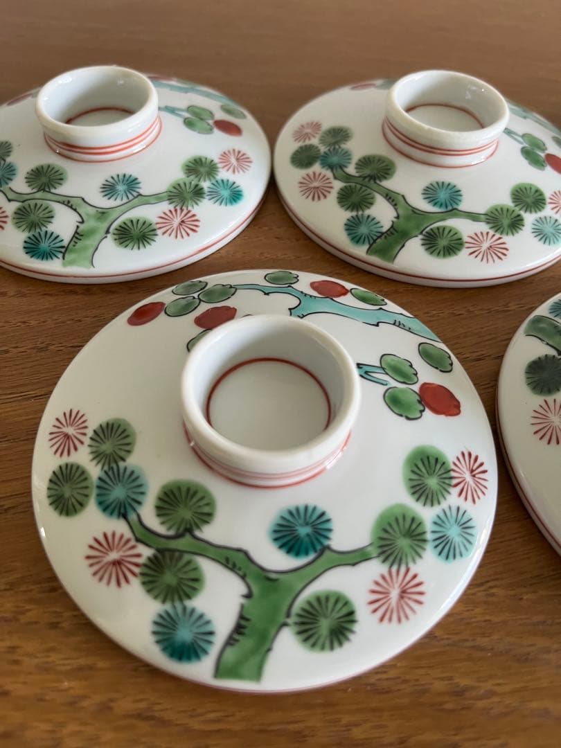源右衛門窯　茶碗蒸し　小皿　五客