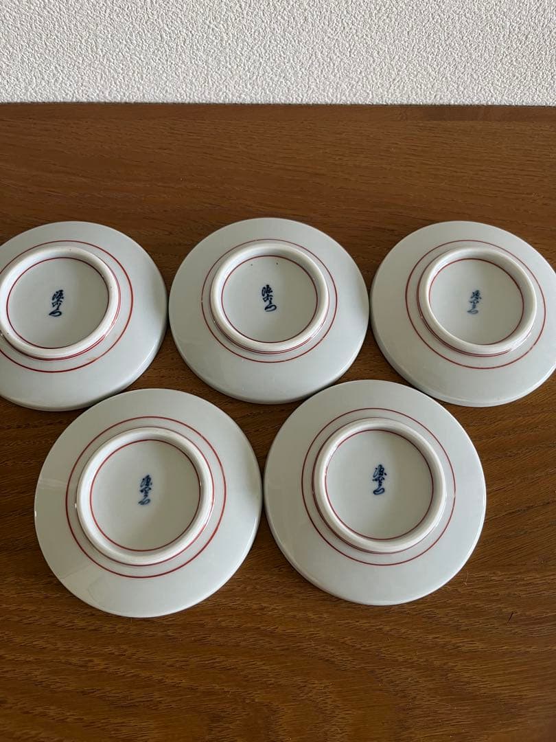 源右衛門窯　茶碗蒸し　小皿　五客