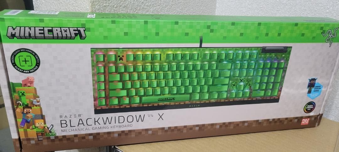 【Minecraft】Razer BlackWidowV4X & Cobra