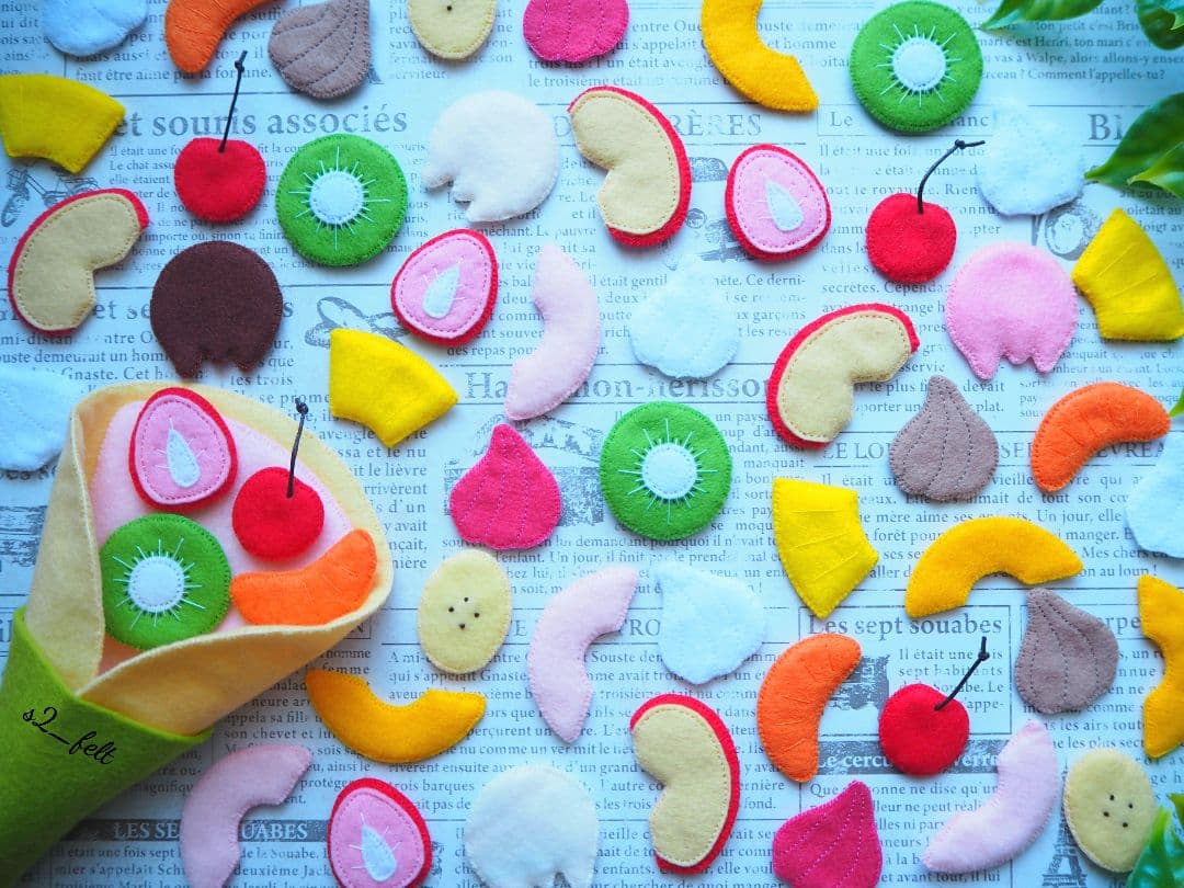 フェルトままごと クレープ