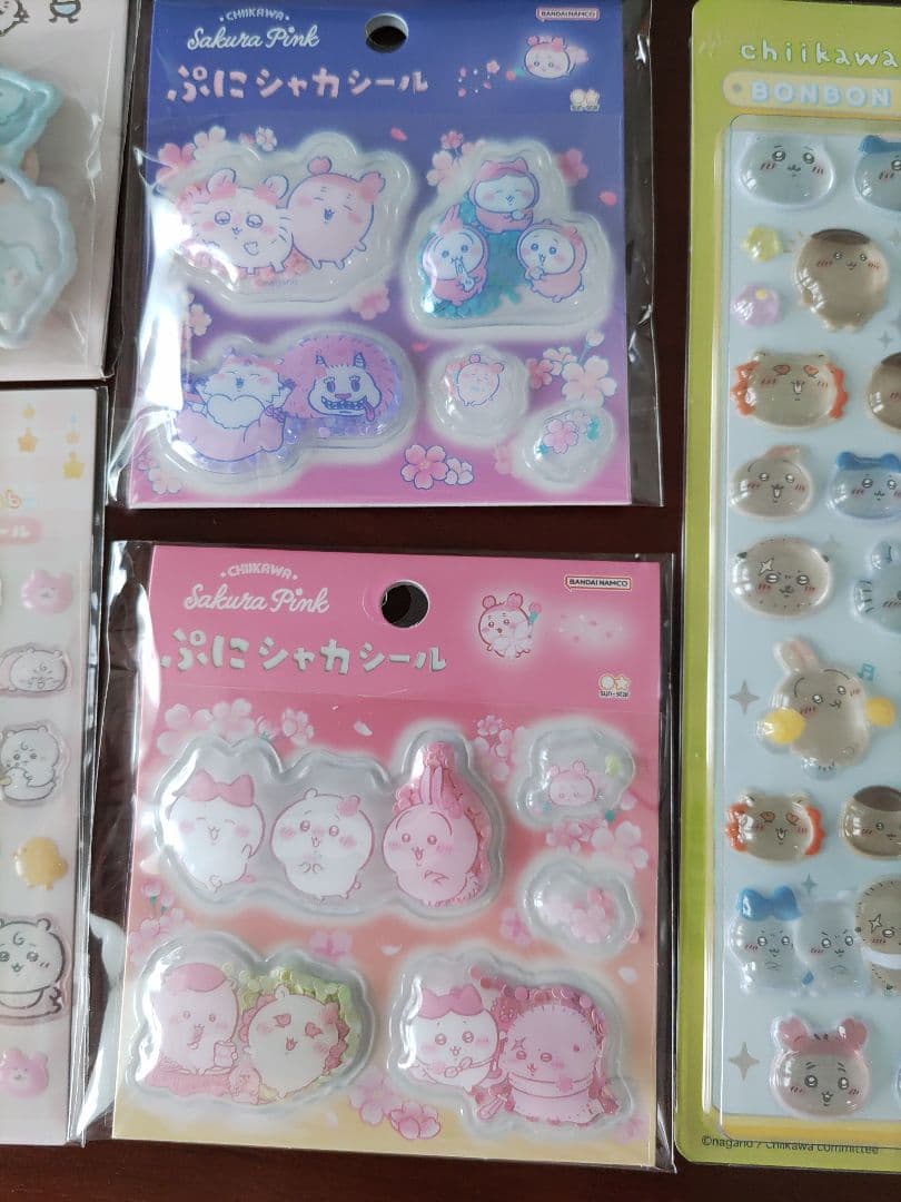 ちいかわ　ボンボンドロップシール　ぷにシャカ もっちり　ぷっくりシール