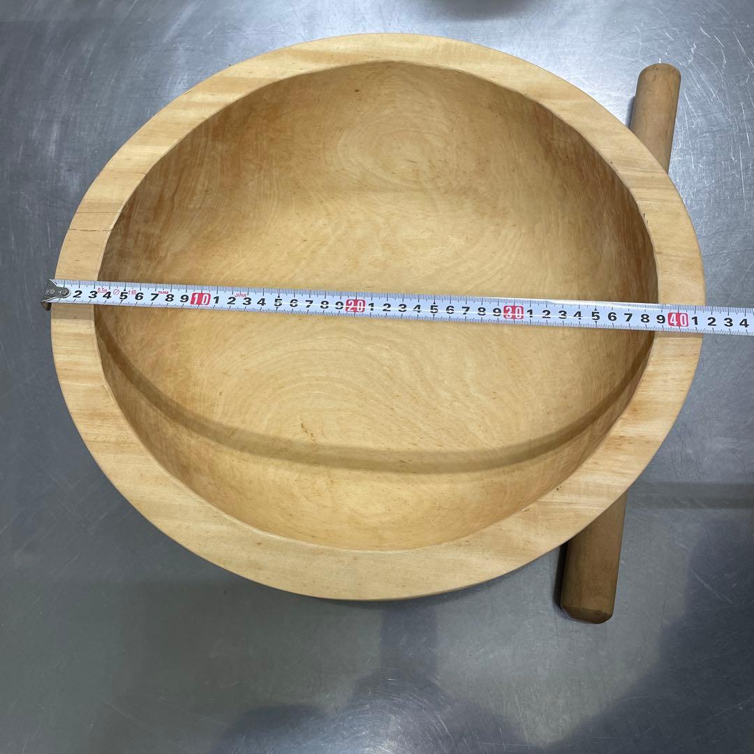 天然木製 こね鉢 蕎麦打ち そば打ち 道具 うどん打ち 手打ち道具　麺棒