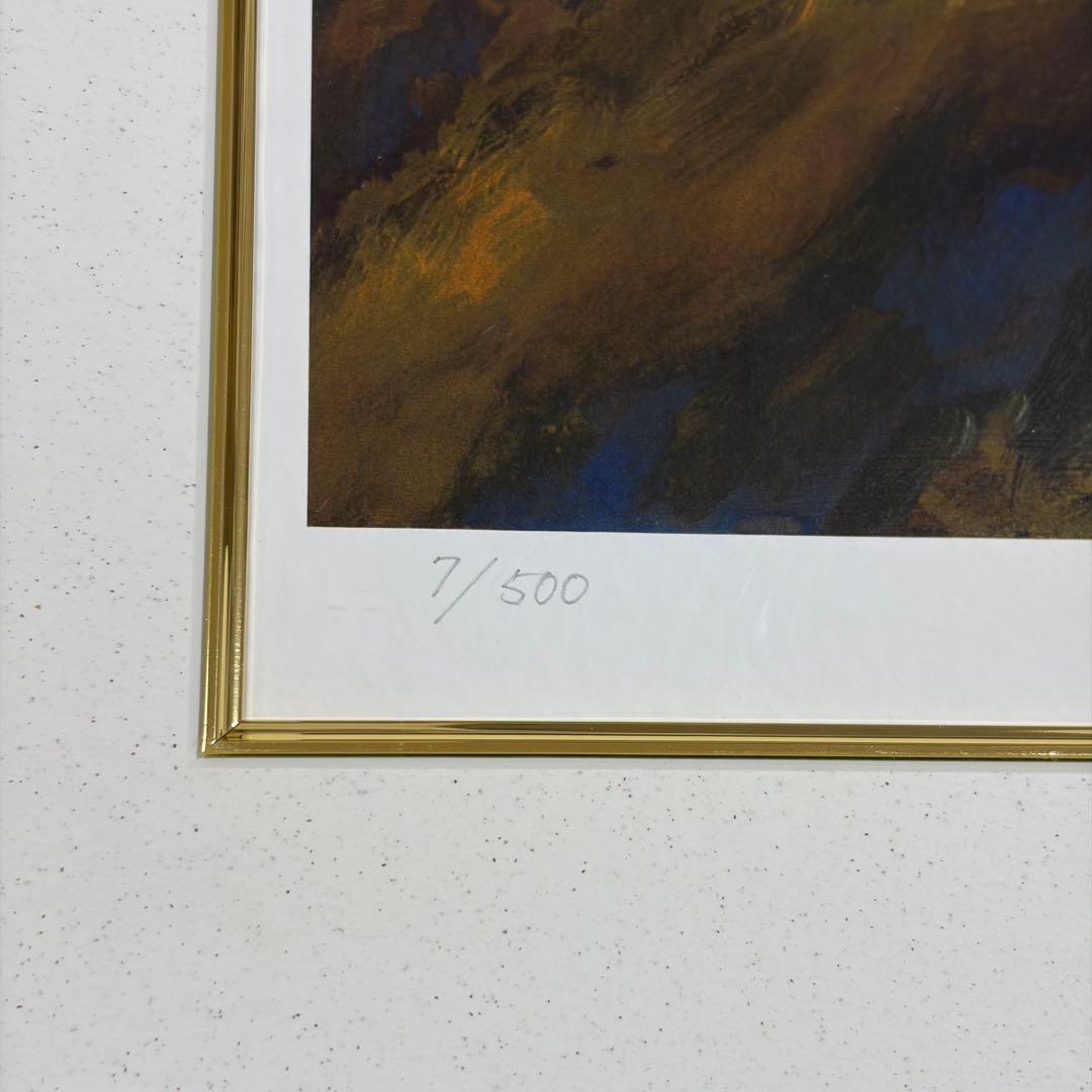 【希少】手塚治虫 火の鳥 版画 正規品 サイン入り アールビバン 特大サイズ