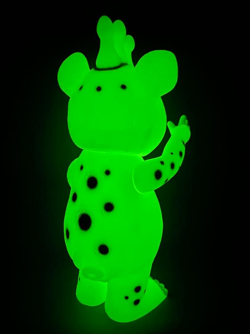 イヌクマ★快獣ブースカ★ジャイアントサイズ【蓄光タイプ】未使用新品★色紙付き