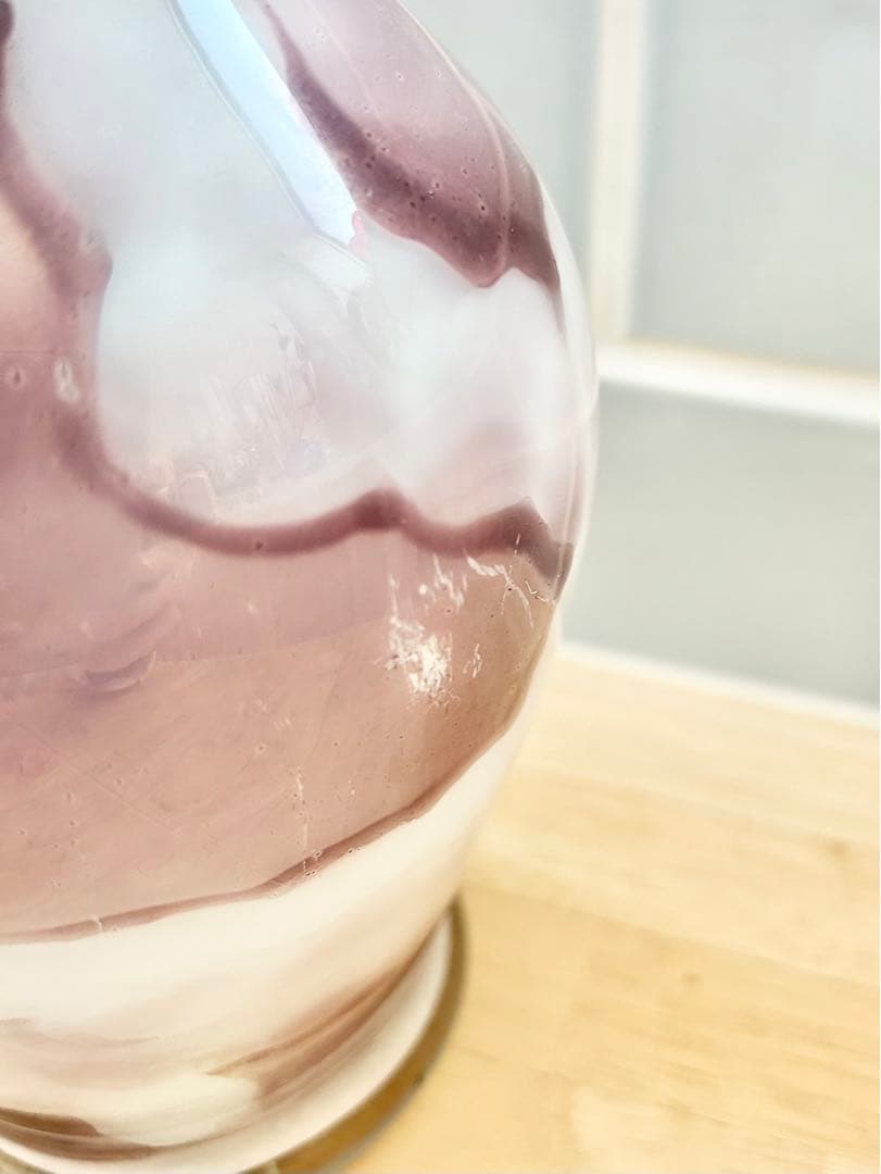 ガラス 花瓶 イタリア フラワーベース ミッドセンチュリー 花器