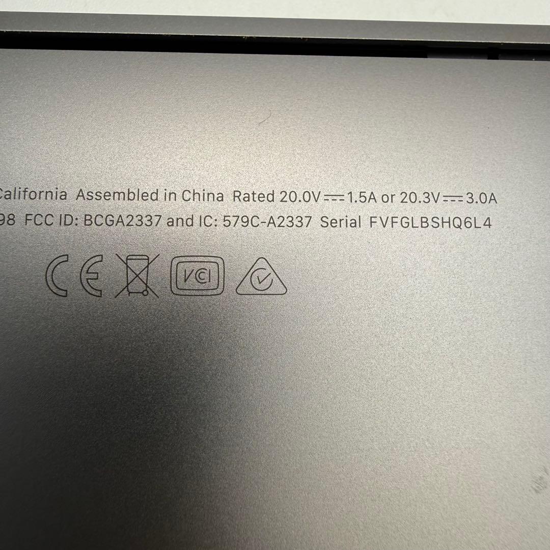 【未使用品に近い】MacBook Air M1/8/256/13.3\"